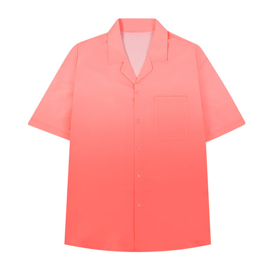 Men's Casual Beach Shirts - Pink Gradient