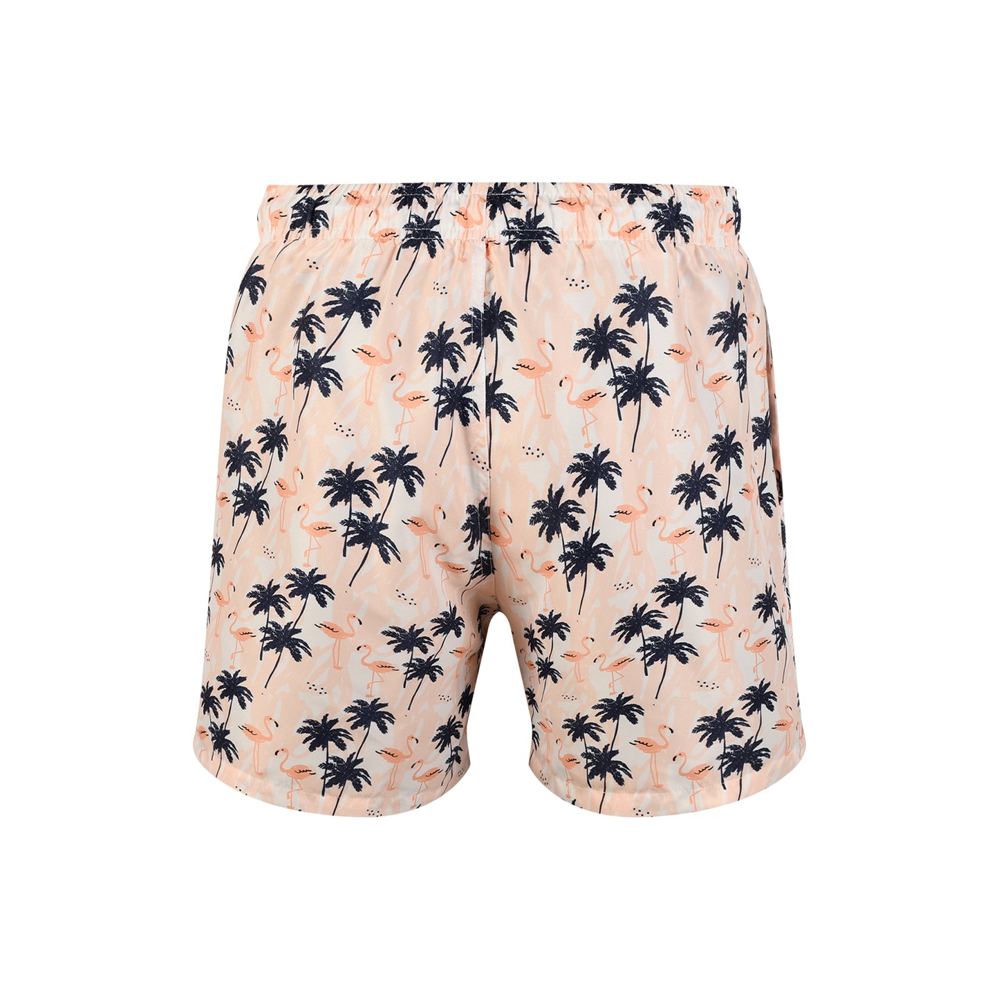 Flamingo & Coconut Men's Quick Dry Beach Shorts Swim Trunks