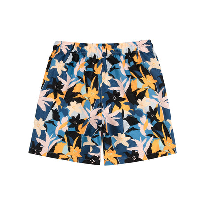 Graffiti Lily Men's Quick Dry Casual Beach Shorts Swim Trunks