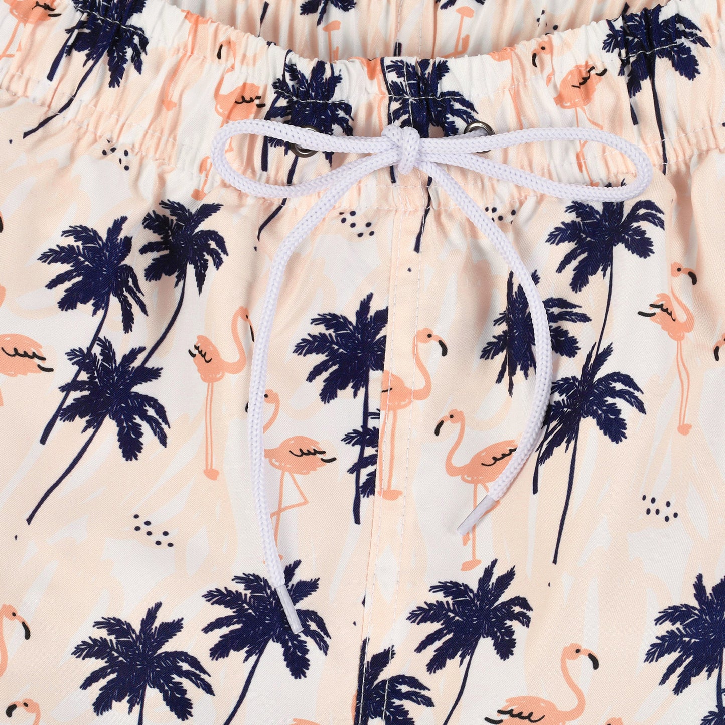 Flamingo & Coconut Men's Quick Dry Beach Shorts Swim Trunks