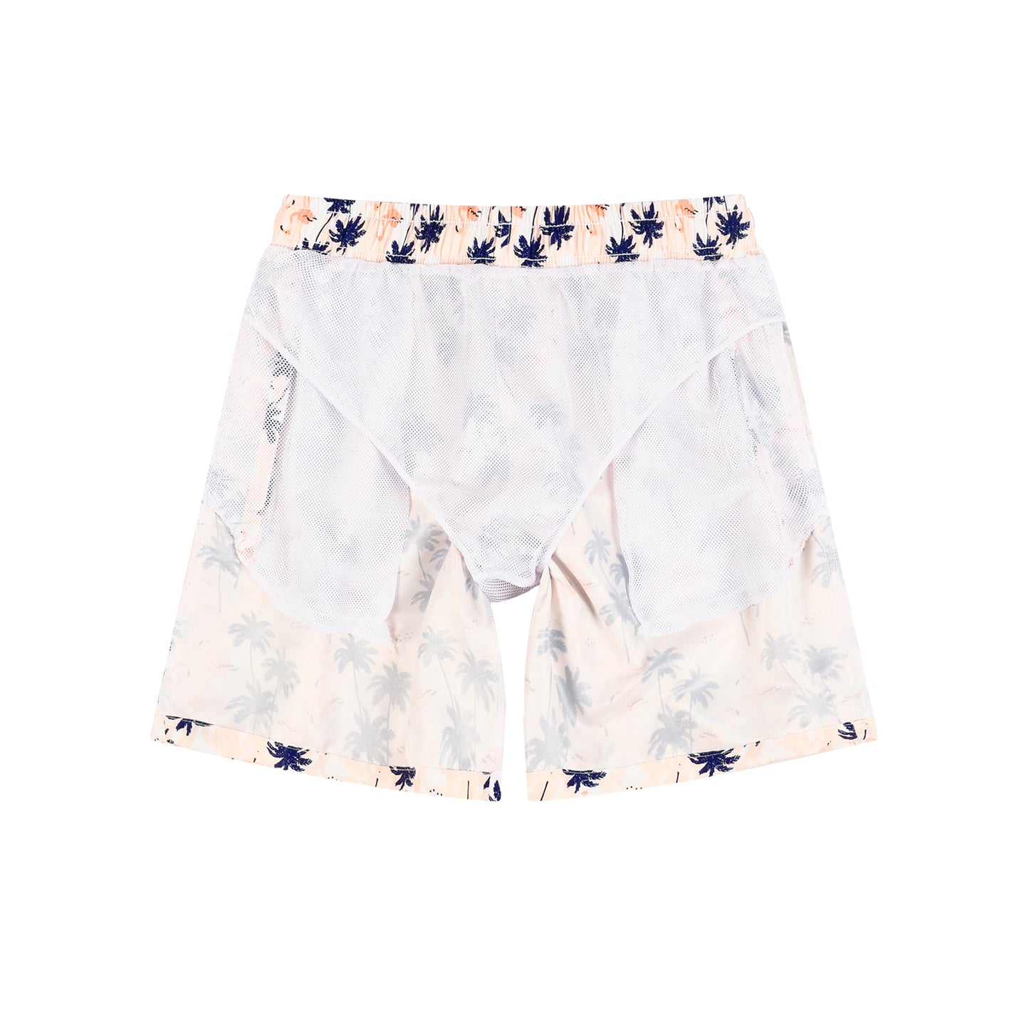 Flamingo & Coconut Men's Quick Dry Beach Shorts Swim Trunks