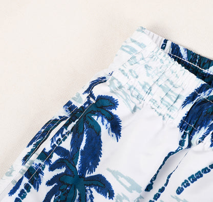 Coconut & Surf Men's Quick Dry Beach Short Swim Trunks