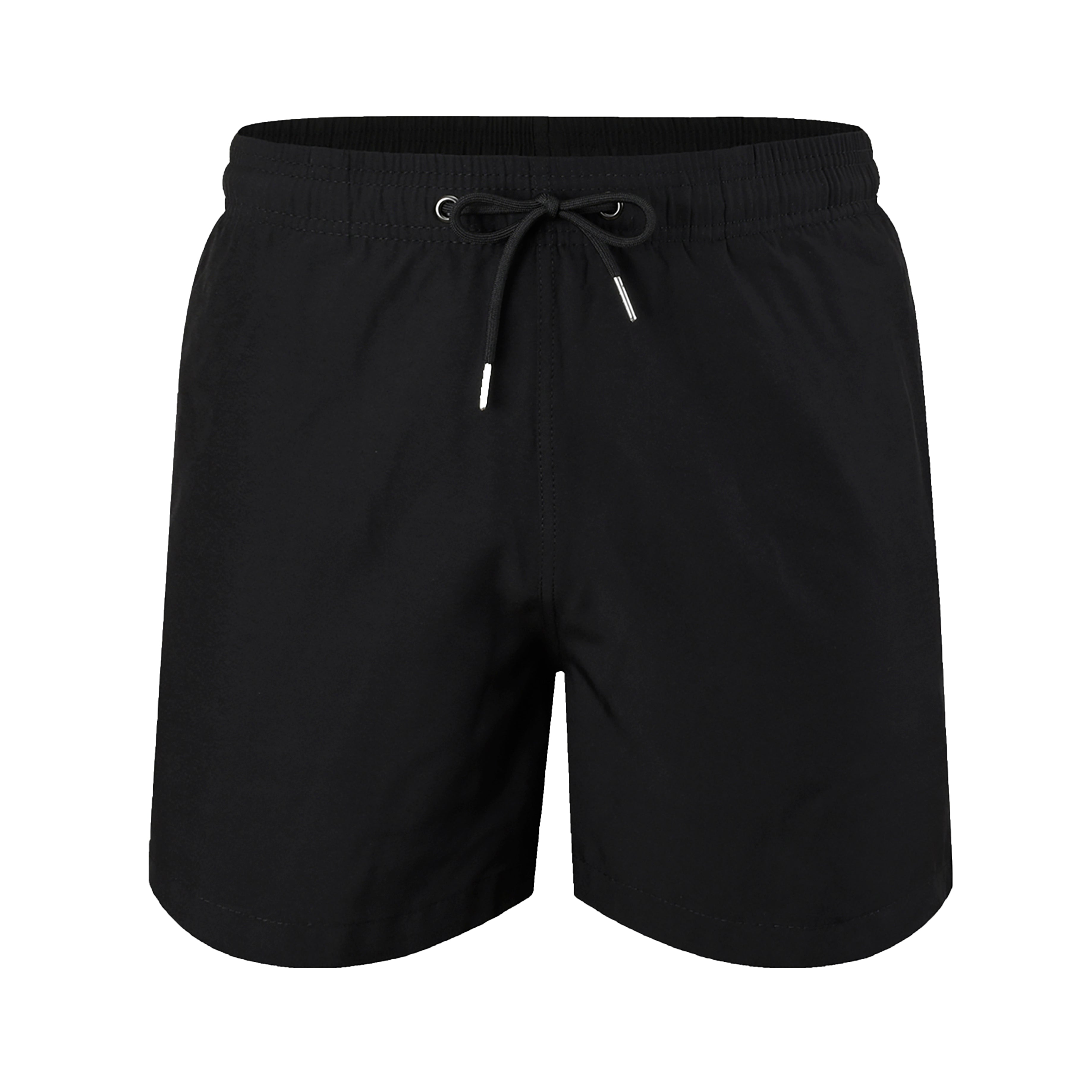 Plain black cheap swimming trunks